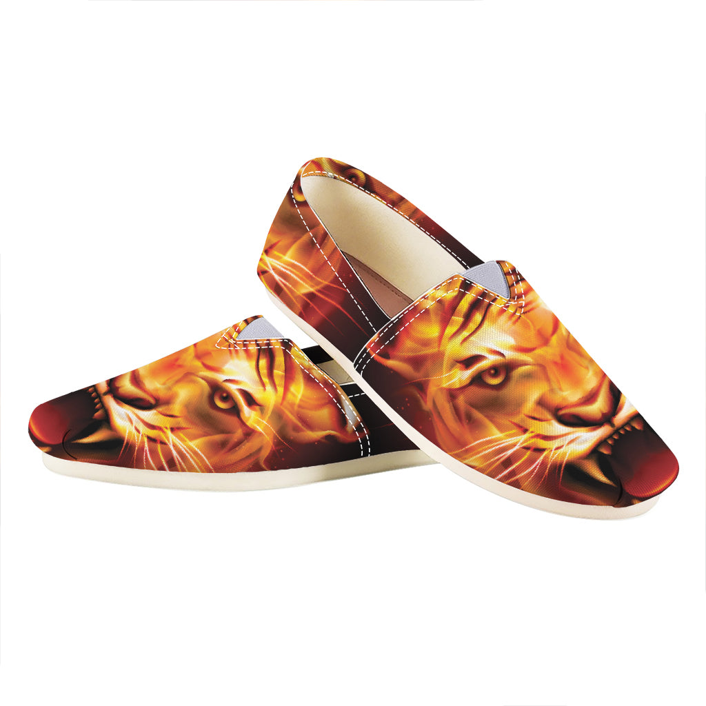 Flame Tiger Print Casual Shoes