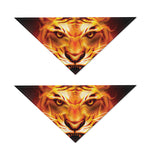 Flame Tiger Print Dog Bandana