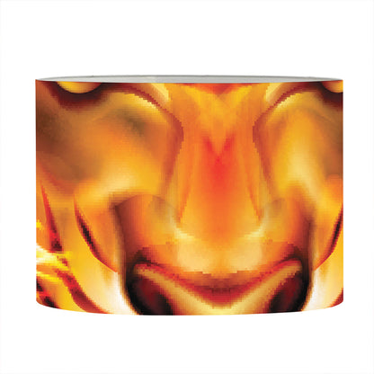 Flame Tiger Print Drum Lamp Shade