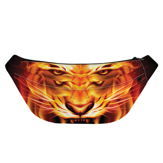 Flame Tiger Print Fanny Pack