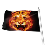 Flame Tiger Print Flag