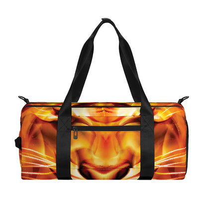 Flame Tiger Print Gym Bag