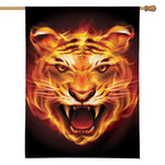 Flame Tiger Print House Flag