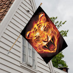 Flame Tiger Print House Flag