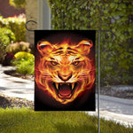 Flame Tiger Print House Flag