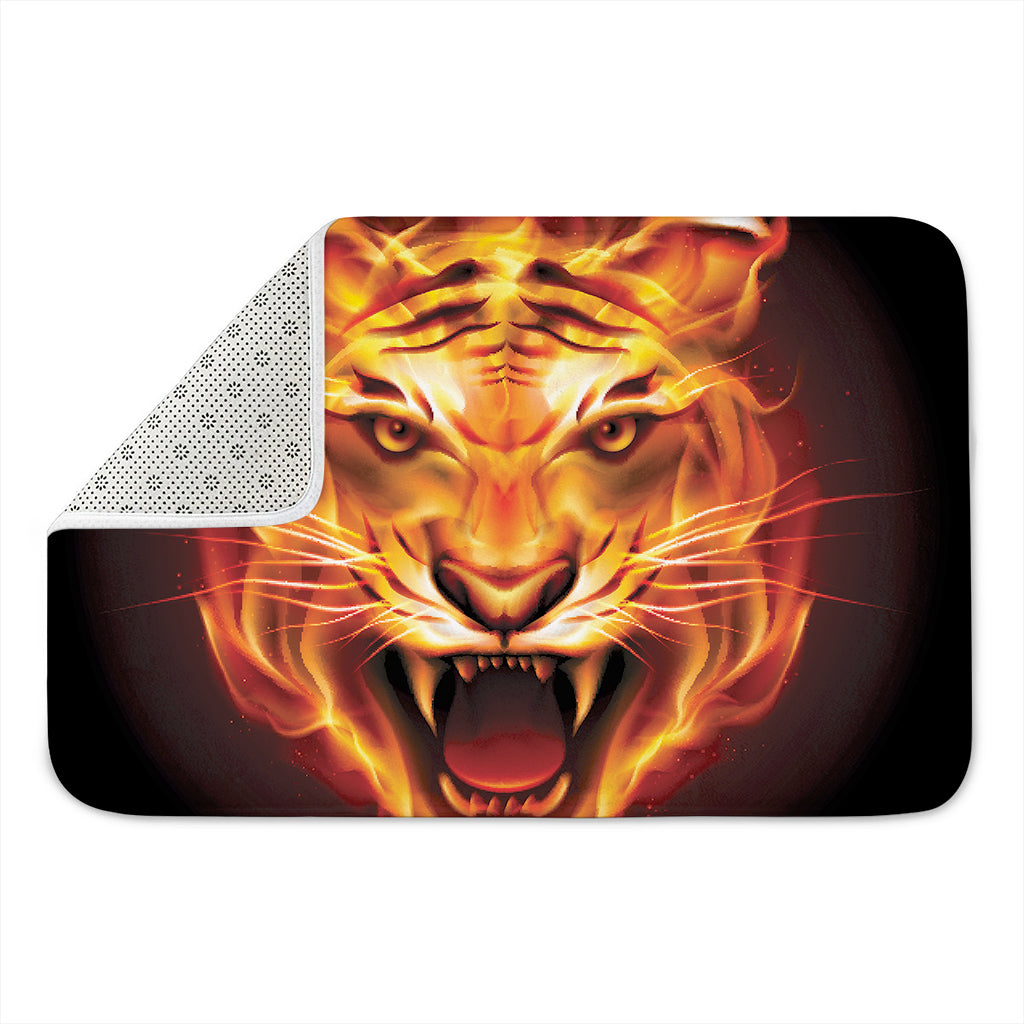 Flame Tiger Print Indoor Door Mat