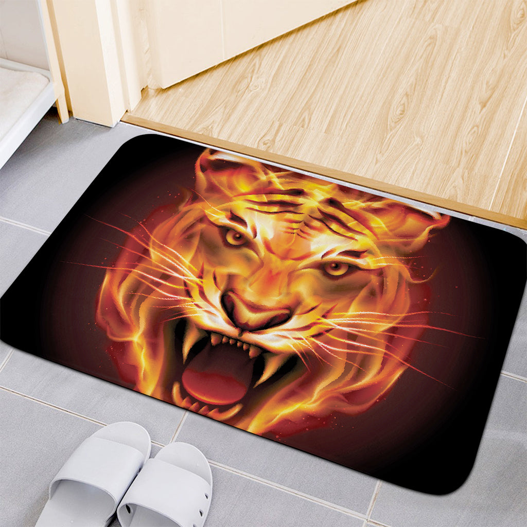 Flame Tiger Print Indoor Door Mat