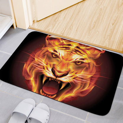Flame Tiger Print Indoor Door Mat