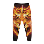 Flame Tiger Print Jogger Pants