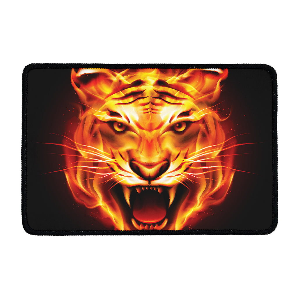 Flame Tiger Print Kitchen Mat