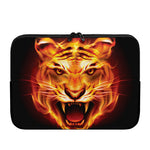 Flame Tiger Print Laptop Sleeve