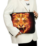 Flame Tiger Print Laptop Sleeve