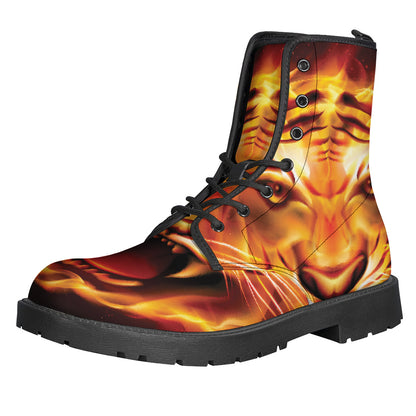 Flame Tiger Print Backpack