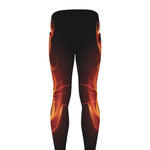 Flame Tiger Print Men's leggings