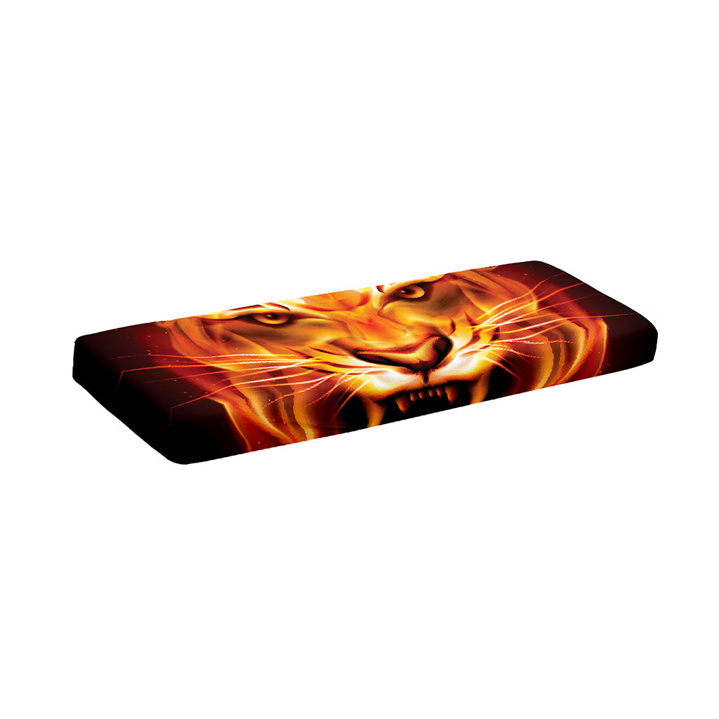 Flame Tiger Print Piano Keyboard Cover