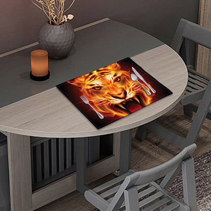Flame Tiger Print Placemat