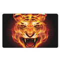 Flame Tiger Print Polyester Doormat