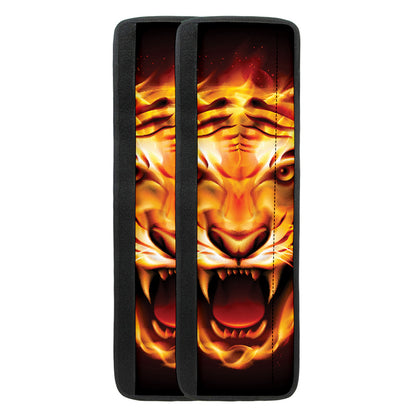 Flame Tiger Print Refrigerator Handle Covers