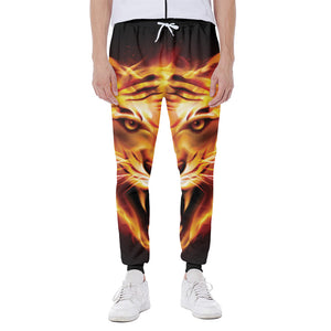 Flame Tiger Print Scuba Joggers