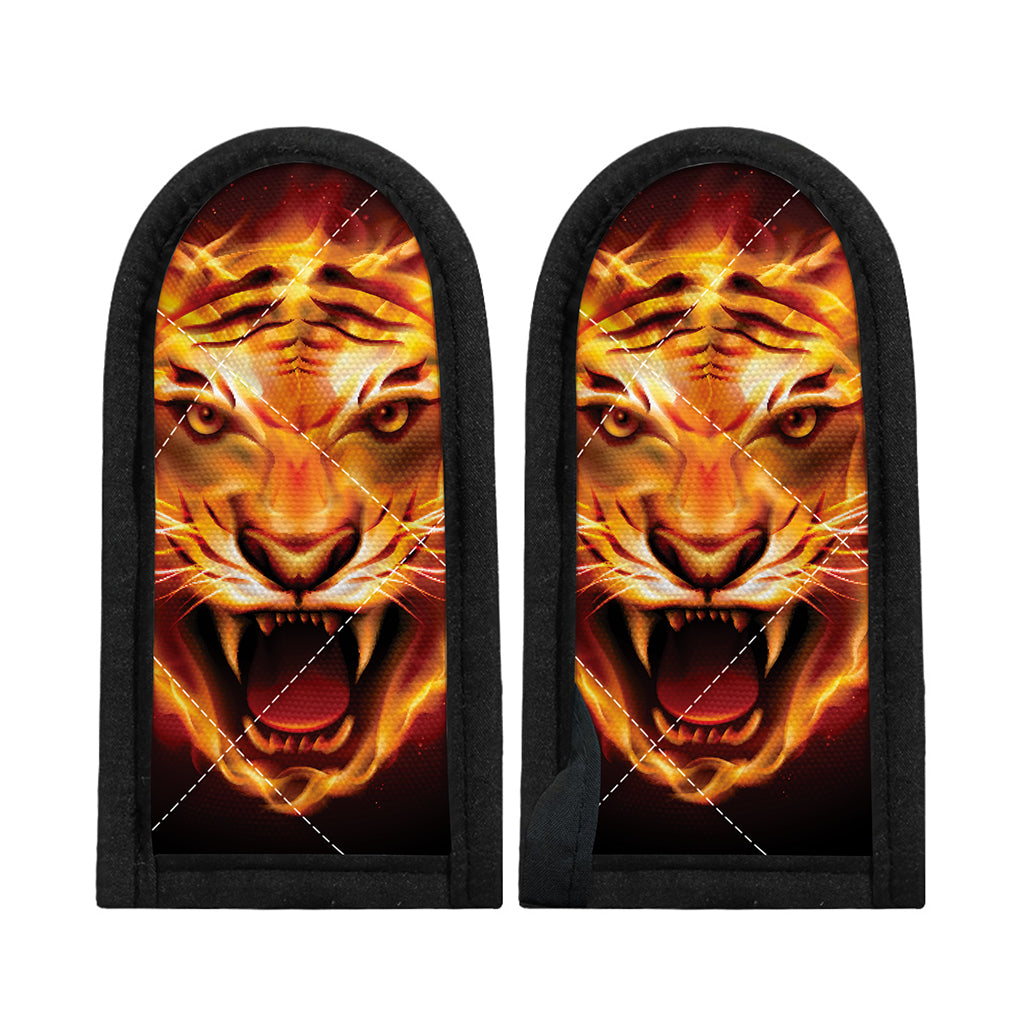 Flame Tiger Print Skillet Handle Cover