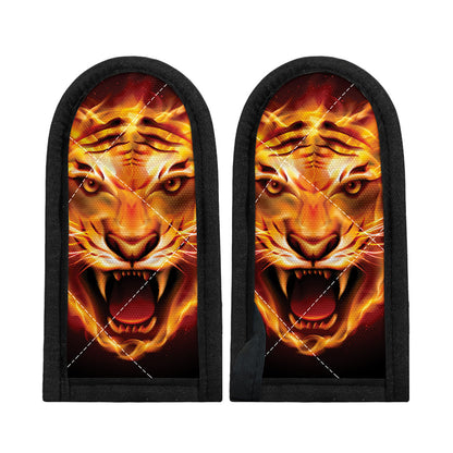 Flame Tiger Print Skillet Handle Cover