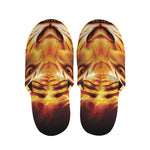 Flame Tiger Print Slippers