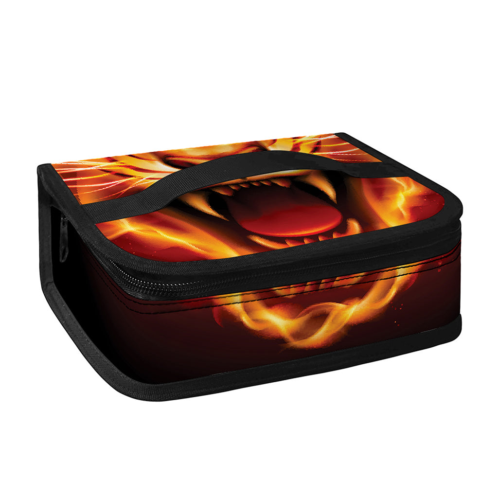 Flame Tiger Print Small Lunch Bag