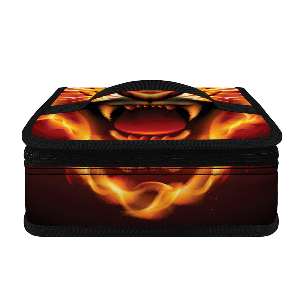 Flame Tiger Print Small Lunch Bag