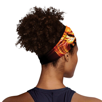 Flame Tiger Print Sports Headband