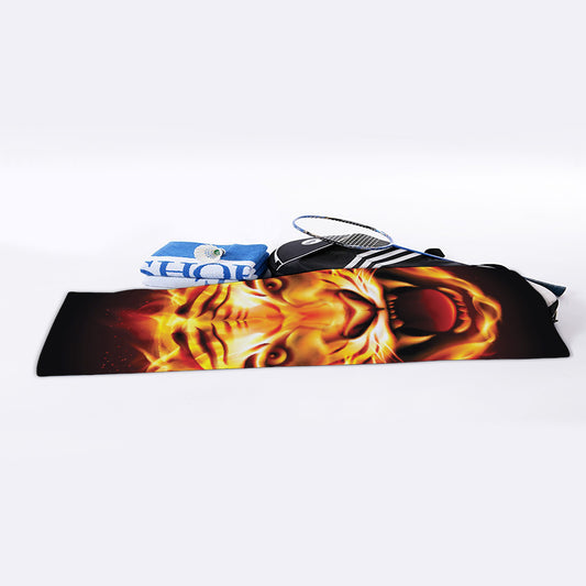 Flame Tiger Print Sports Towel