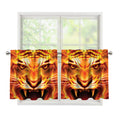 Flame Tiger Print Tier Curtains