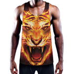 Flame Tiger Print Training Tank Top