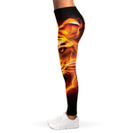 Flame Tiger Print Women's Leggings