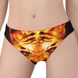 Flame Tiger Print Women's Panties