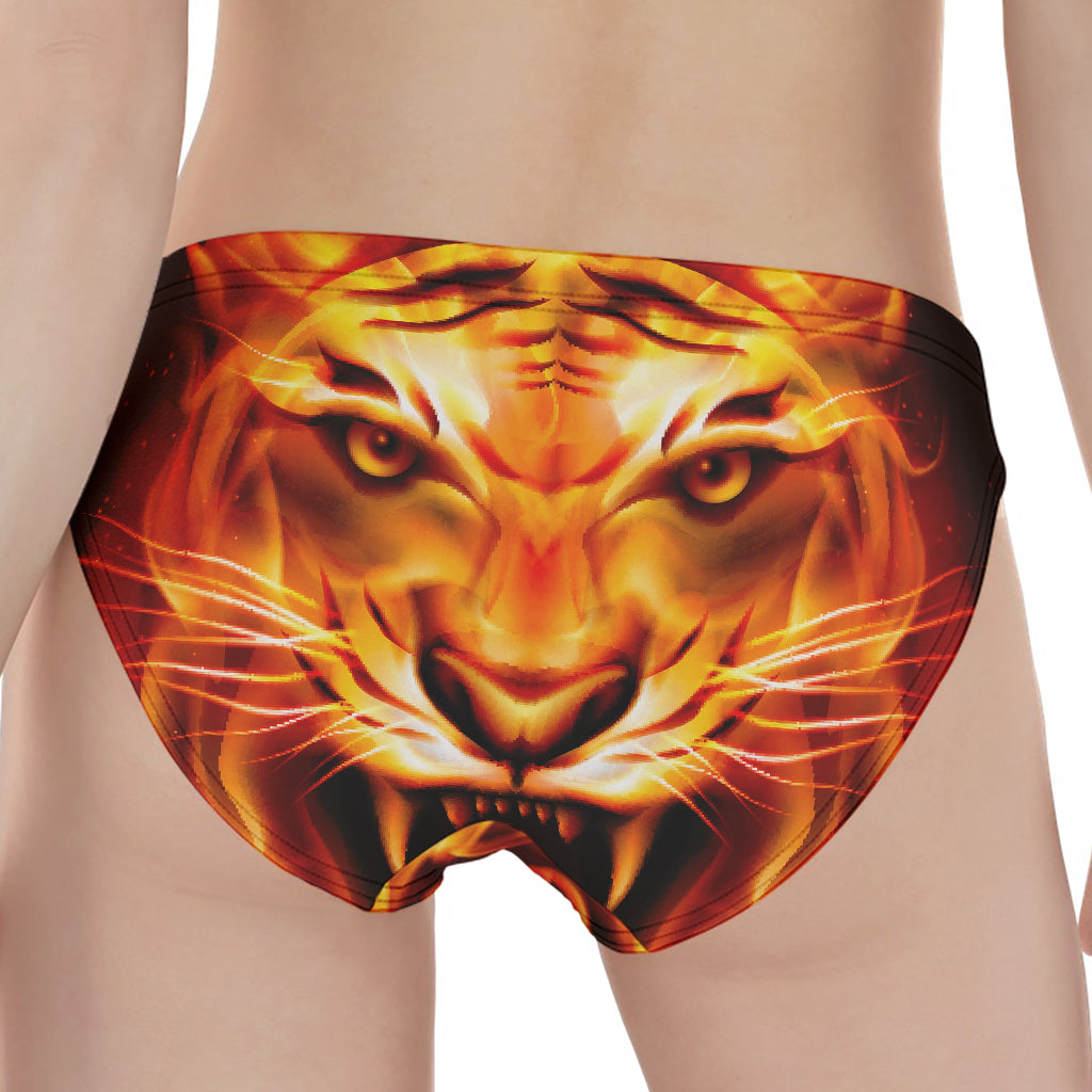 Flame Tiger Print Women's Panties