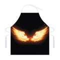 Flame Wings Print Adjustable Apron