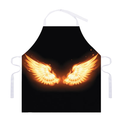 Flame Wings Print Adjustable Apron