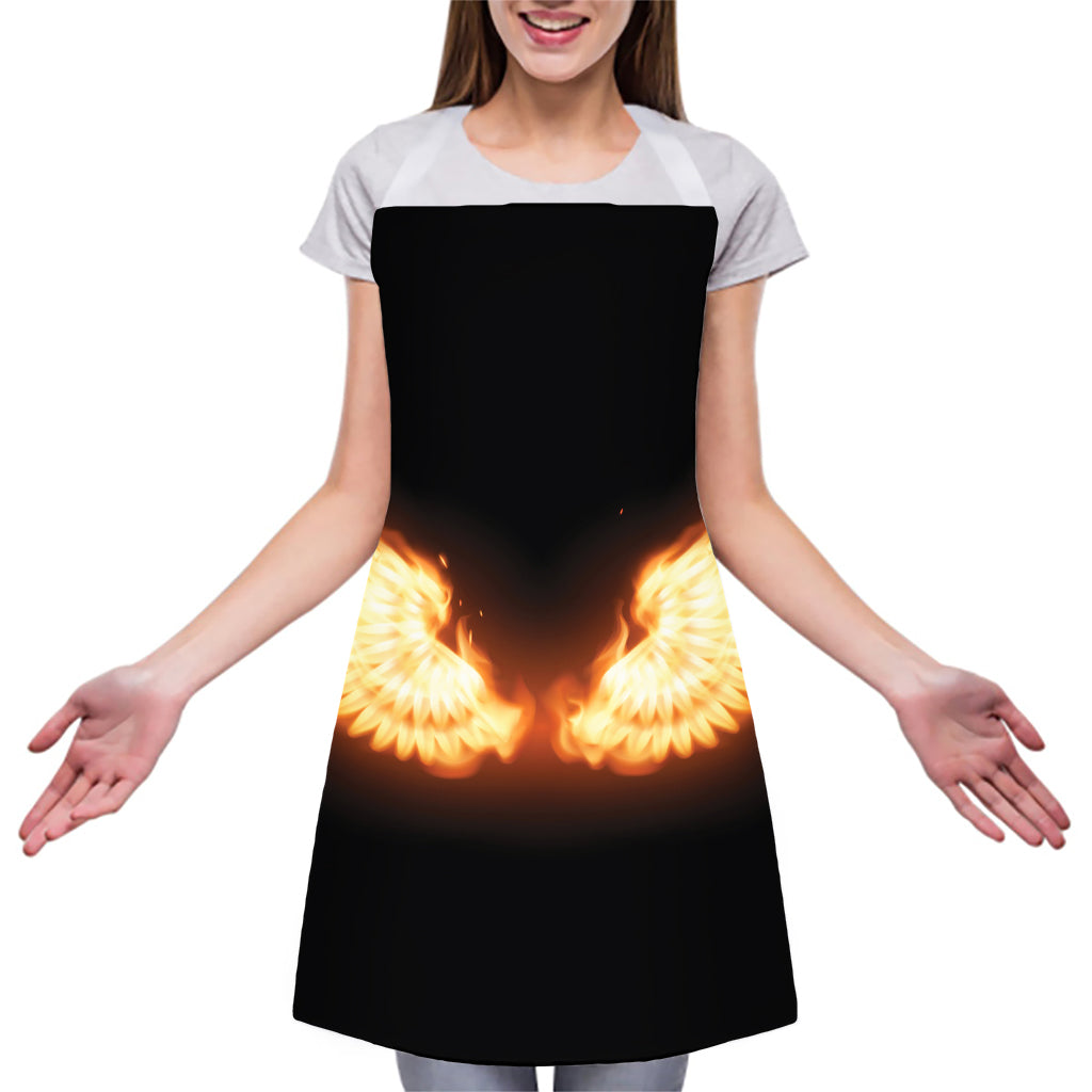 Flame Wings Print Adjustable Apron