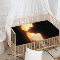 Flame Wings Print Baby Crib Sheet
