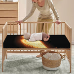Flame Wings Print Baby Crib Sheet