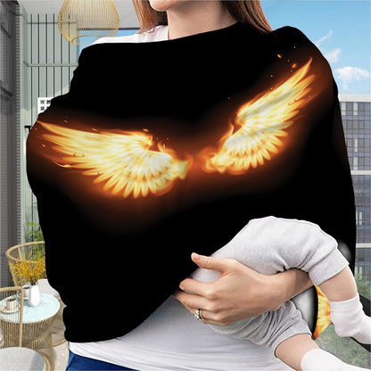 Flame Wings Print Baby Seat Cover