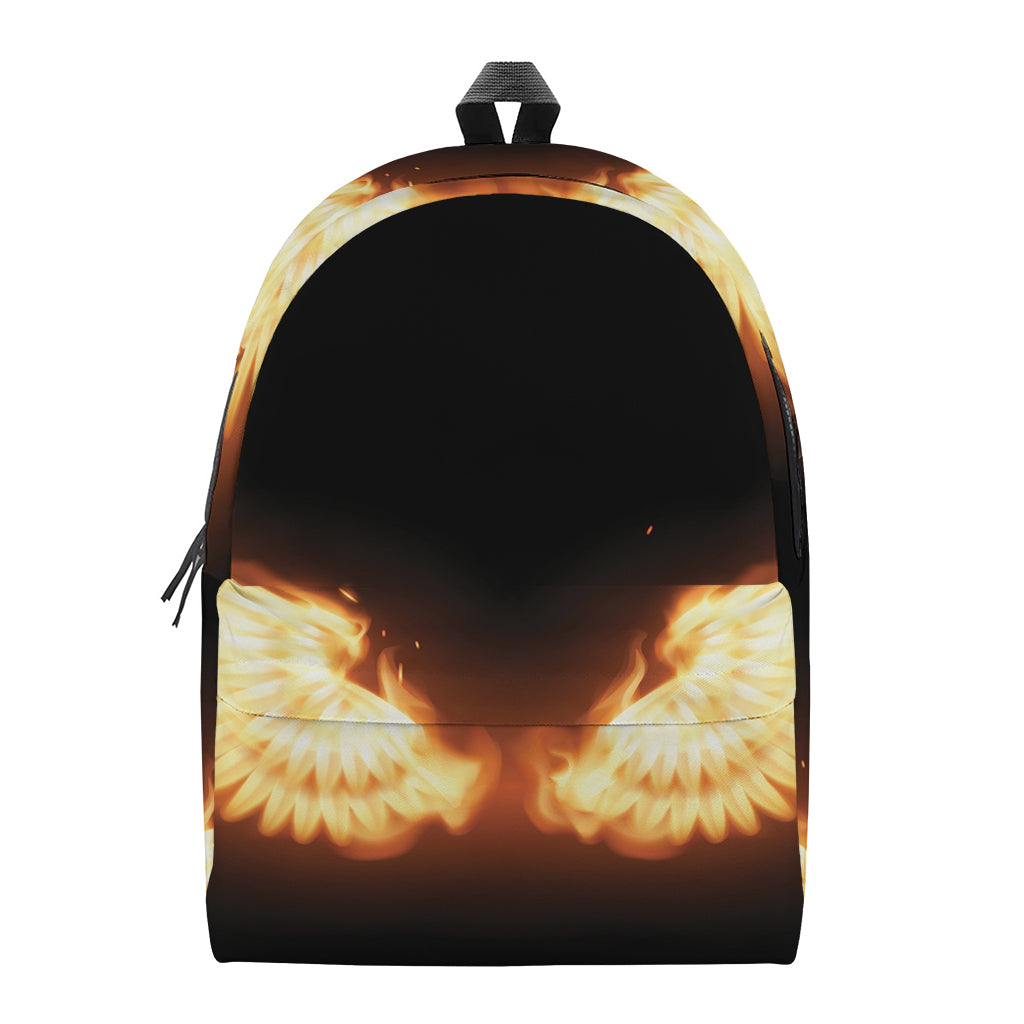 Flame Wings Print Backpack
