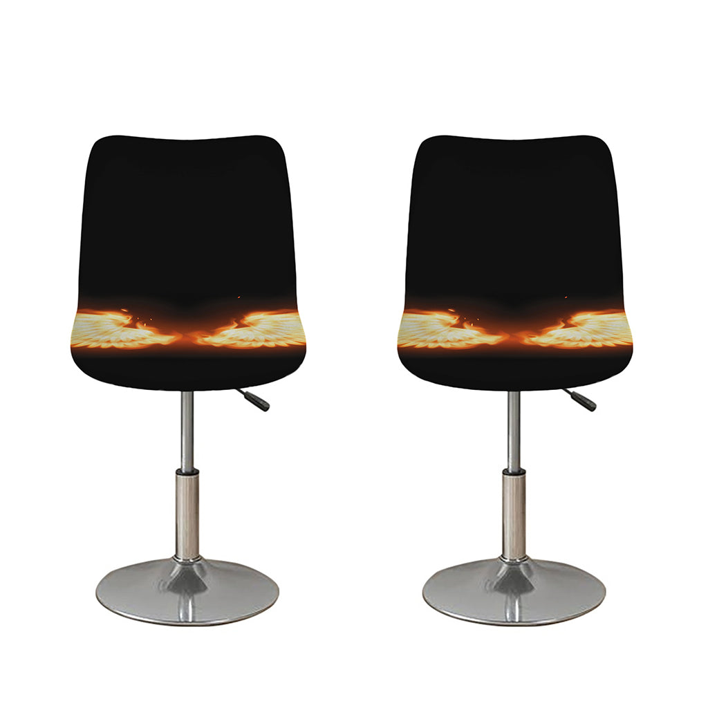 Flame Wings Print Bar Stool Covers