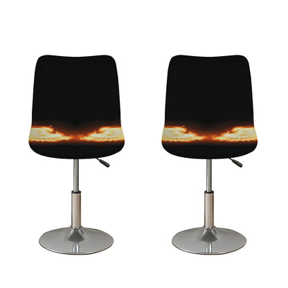 Flame Wings Print Bar Stool Covers