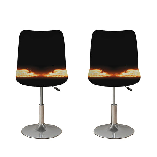 Flame Wings Print Bar Stool Covers