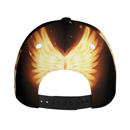Flame Wings Print Baseball Cap