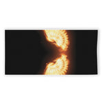 Flame Wings Print Beach Towel