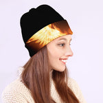 Flame Wings Print Beanie