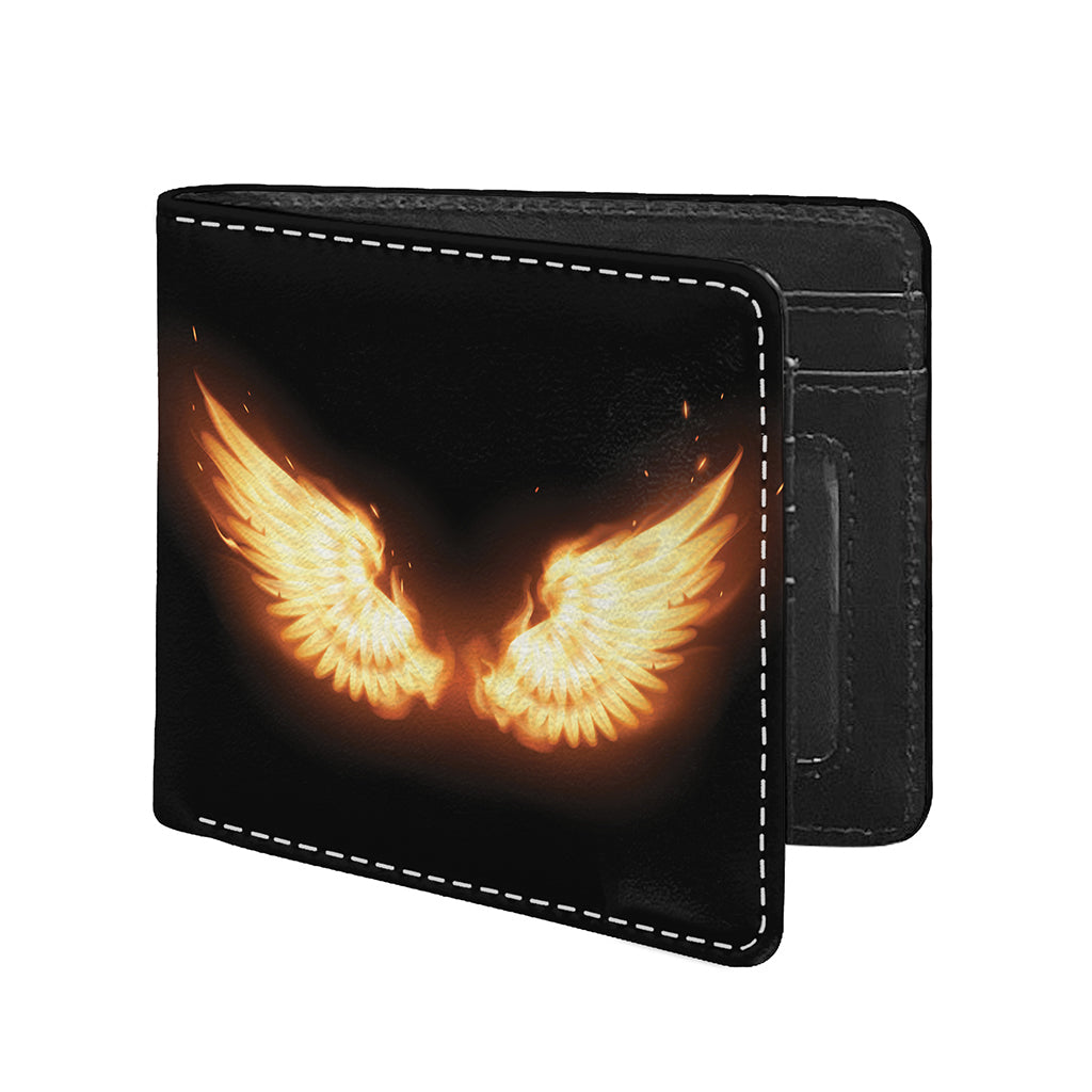Flame Wings Print Bifold Wallet