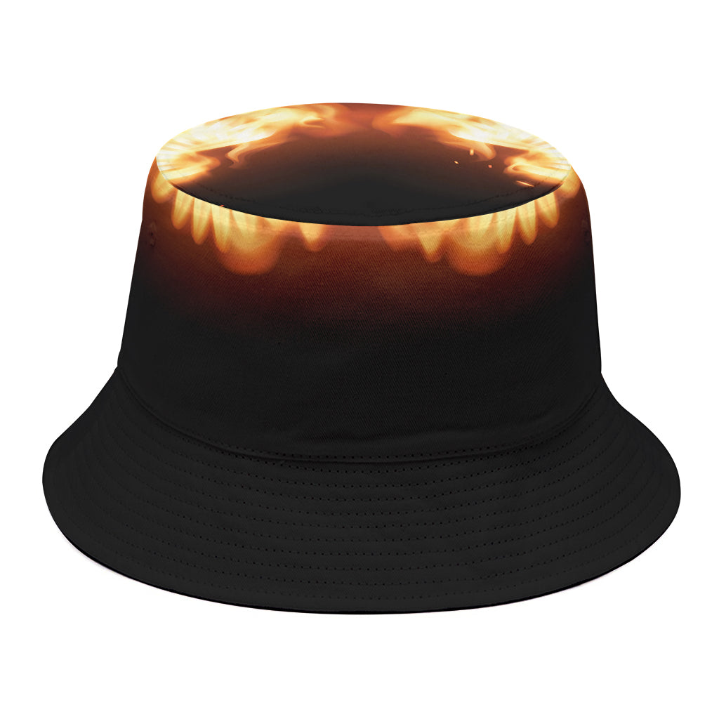 Flame Wings Print Bucket Hat